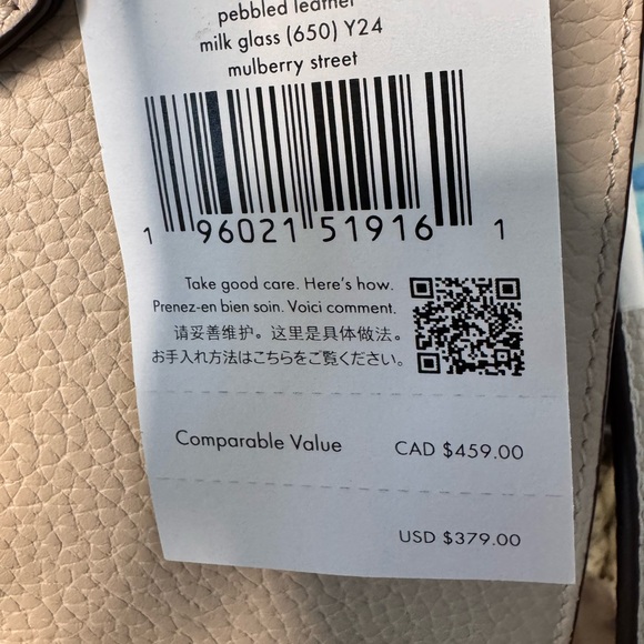 Kate spade Pebbled Leather Mulberry Street shoulder/tote & KS Box Retail… - Picture 8 of 12